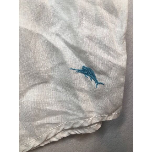 Tommy Bahama Relax Long Sleeve White Linen Shirt Button Front Men's 2XB XXL 2X - Picture 5 of 11